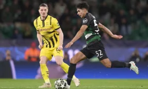 Sporting Falls Flat as Dortmund Marches Into Champions League Knockouts