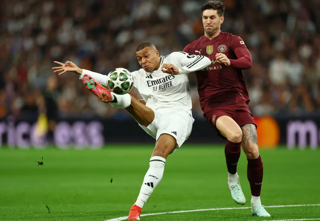 Kylian Mbappé scores three in Real Madrid’s win over Manchester City