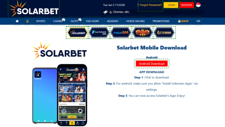 Solarbet Mobile