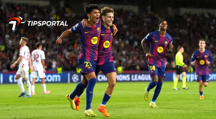 Hat-trick by Fermín López as FC Barcelona beat Olympiacos F.C.