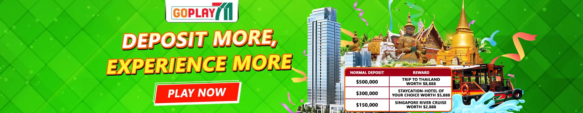 deposit experience more goplay711 promo