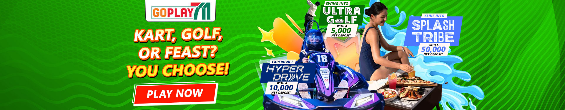 Goplay711 Promo Banner Kart Golf Feast