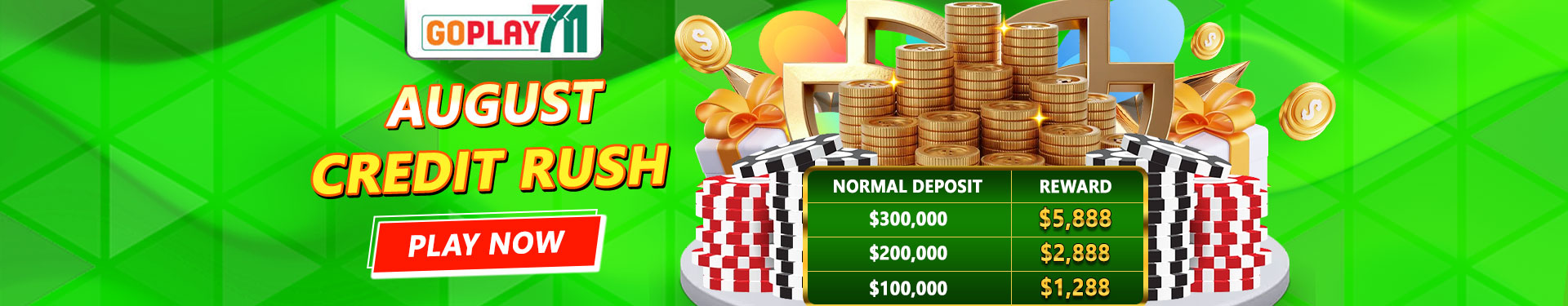 Goplay711 Credit Rush Promo