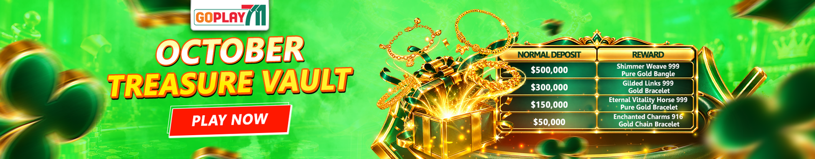 October Treasure Vault GoPlay711